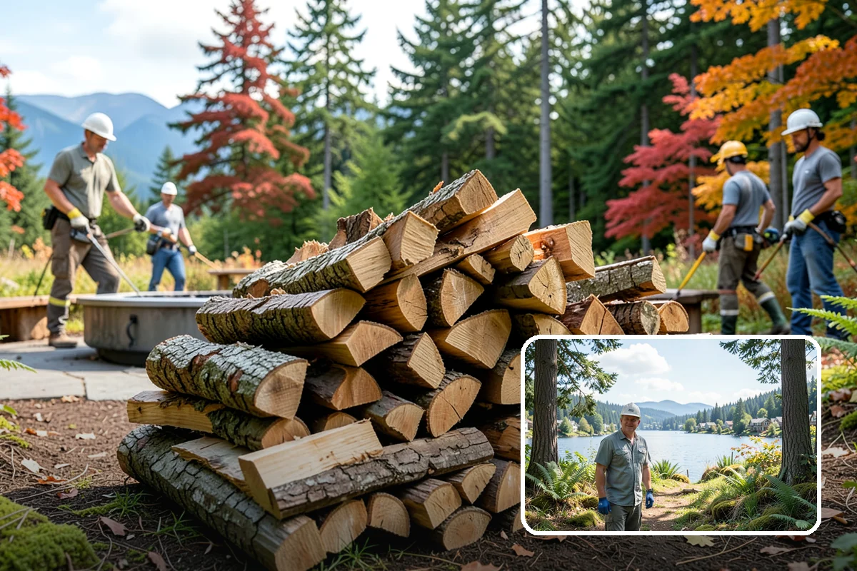 Three Cord Firewood in Milton, King County, WA - A deep reserve for whole-winter wood heating