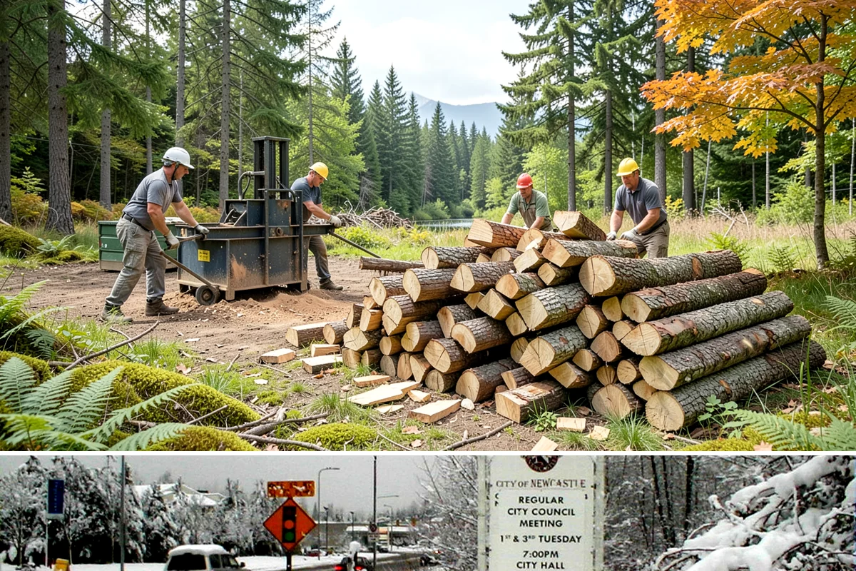 Three Cord Firewood in Newcastle, King County, WA - Order three cords in late summer to guarantee a full winter's reserve before demand peaks.