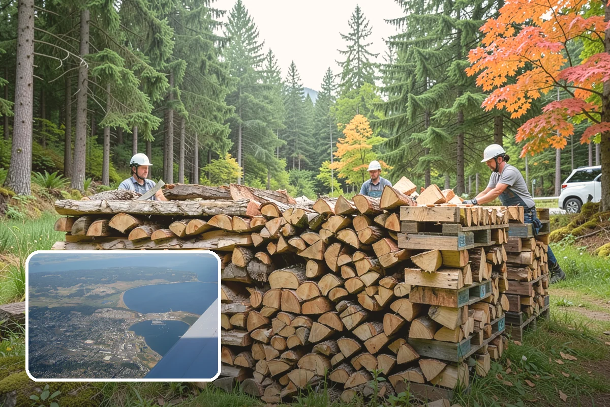 Three Cord Firewood in Oak Harbor, Island County, WA - A deep reserve for whole-winter wood heating
