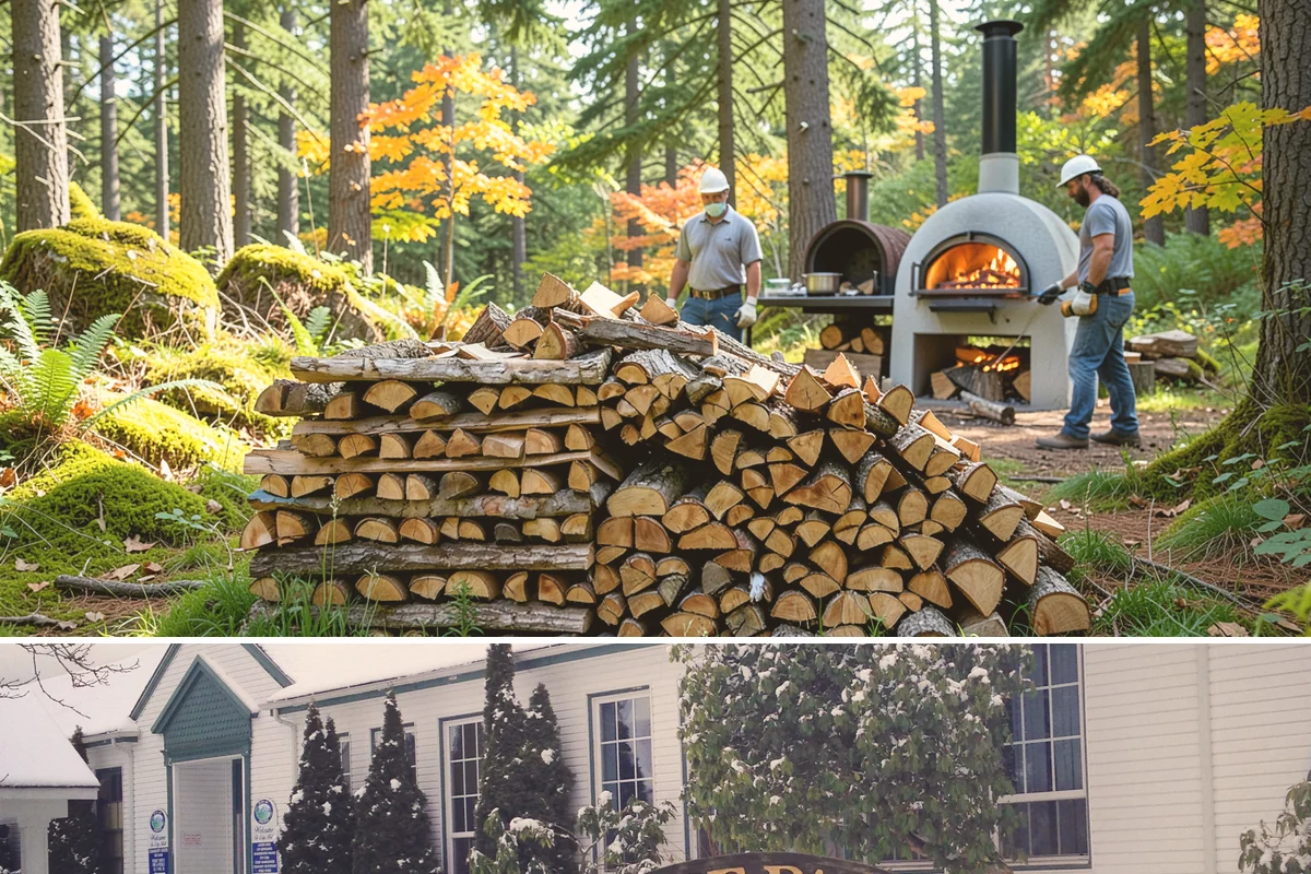 Three Cord Firewood in Pacific, King County, WA - Order three cords in late summer to guarantee a full winter's reserve before demand peaks.