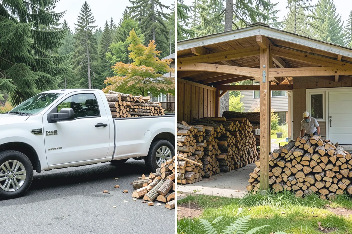 Three Cord Firewood in Roy, Pierce County, WA - Confirm your three-cord order and access details