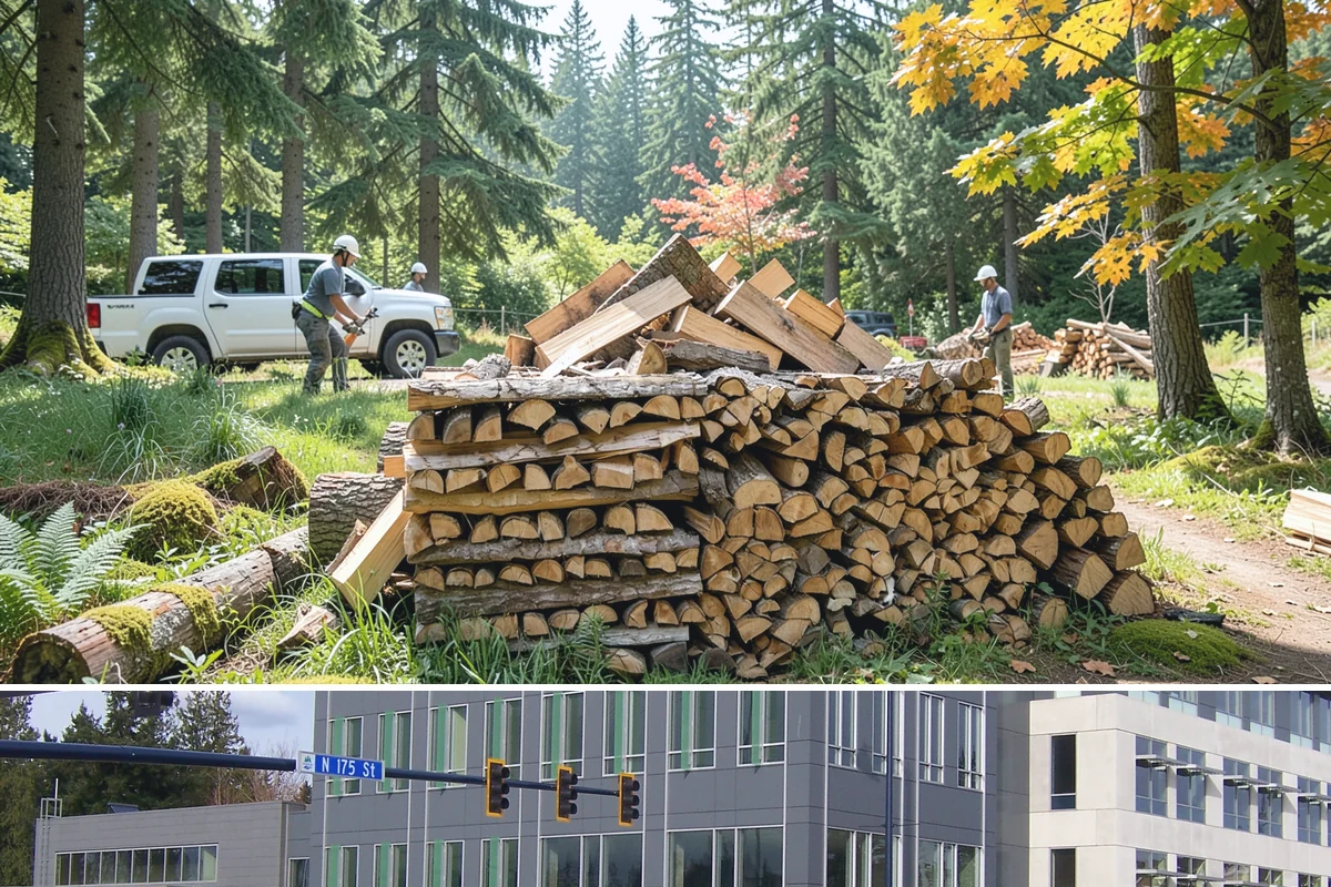 Three Cord Firewood in Shoreline, King County, WA - Order three cords in late summer to guarantee a full winter's reserve before demand peaks.