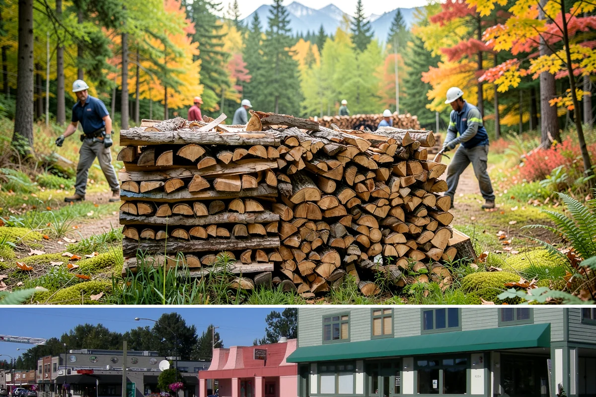 Three Cord Firewood in Snoqualmie, King County, WA - Order three cords in late summer to guarantee a full winter's reserve before demand peaks.