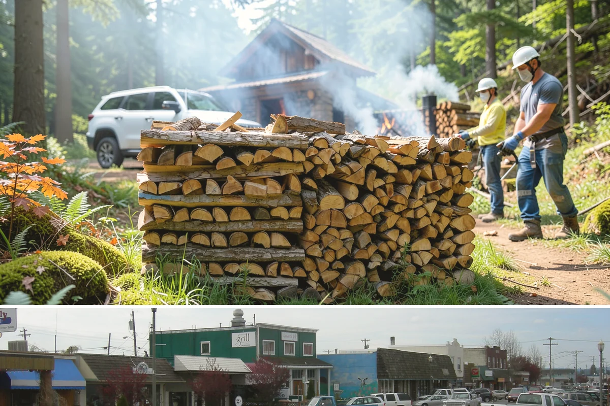 Three Cord Firewood in Stanwood, Snohomish County, WA - Order three cords in late summer to guarantee a full winter's reserve before demand peaks.