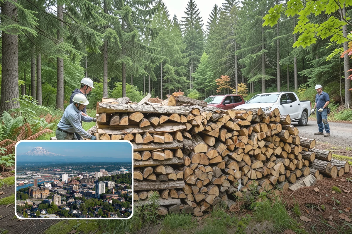 Three Cord Firewood in Tacoma, Pierce County, WA - A deep reserve for whole-winter wood heating