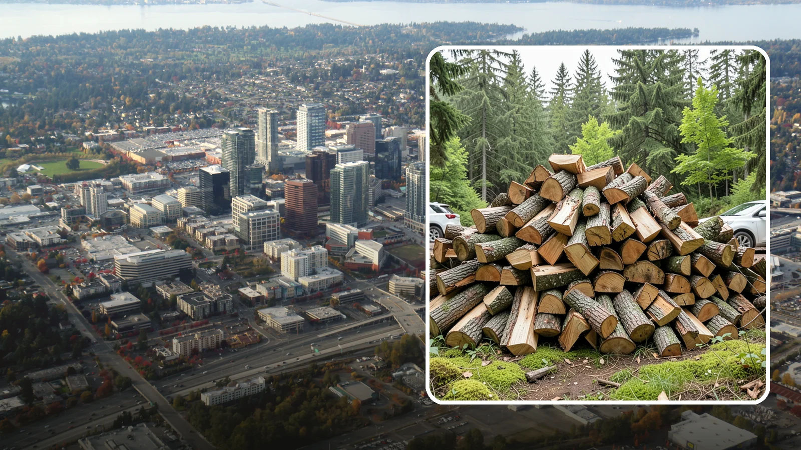 Tree Removal for Firewood in Bellevue, King County, WA - We remove standing trees and convert the usable wood into firewood for your property.