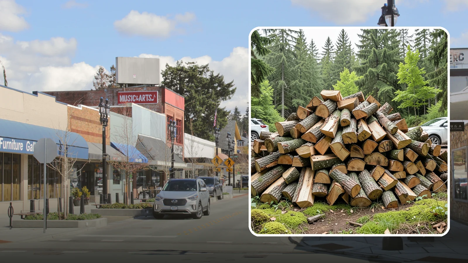 Tree Removal for Firewood in Bothell, King County, WA - We remove standing trees and convert the usable wood into firewood for your property.