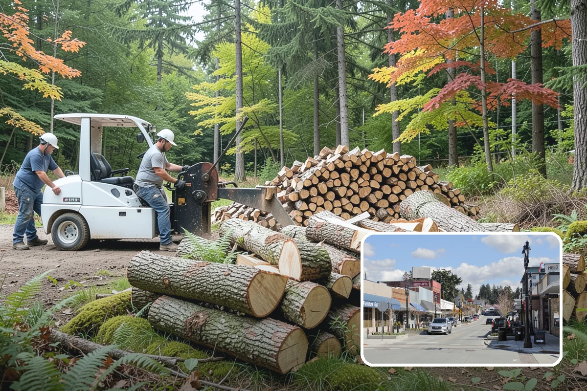 Tree Removal for Firewood in Bothell, King County, WA - Turns removal waste into usable firewood