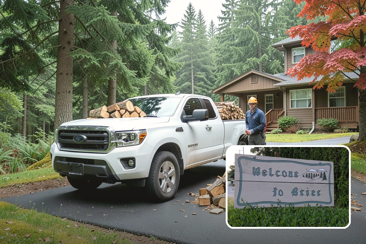 Tree Removal for Firewood in Brier, Snohomish County, WA - Turns removal waste into usable firewood