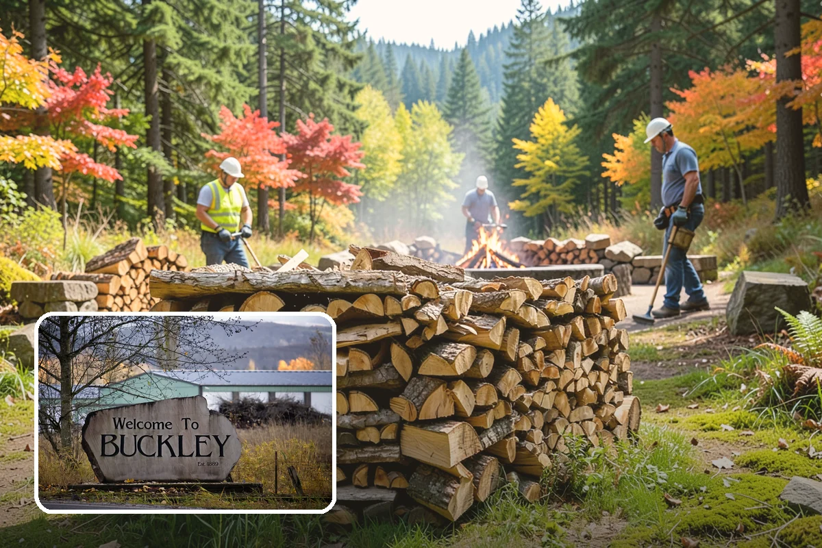 Tree Removal for Firewood in Buckley, Pierce County, WA - Turns removal waste into usable firewood