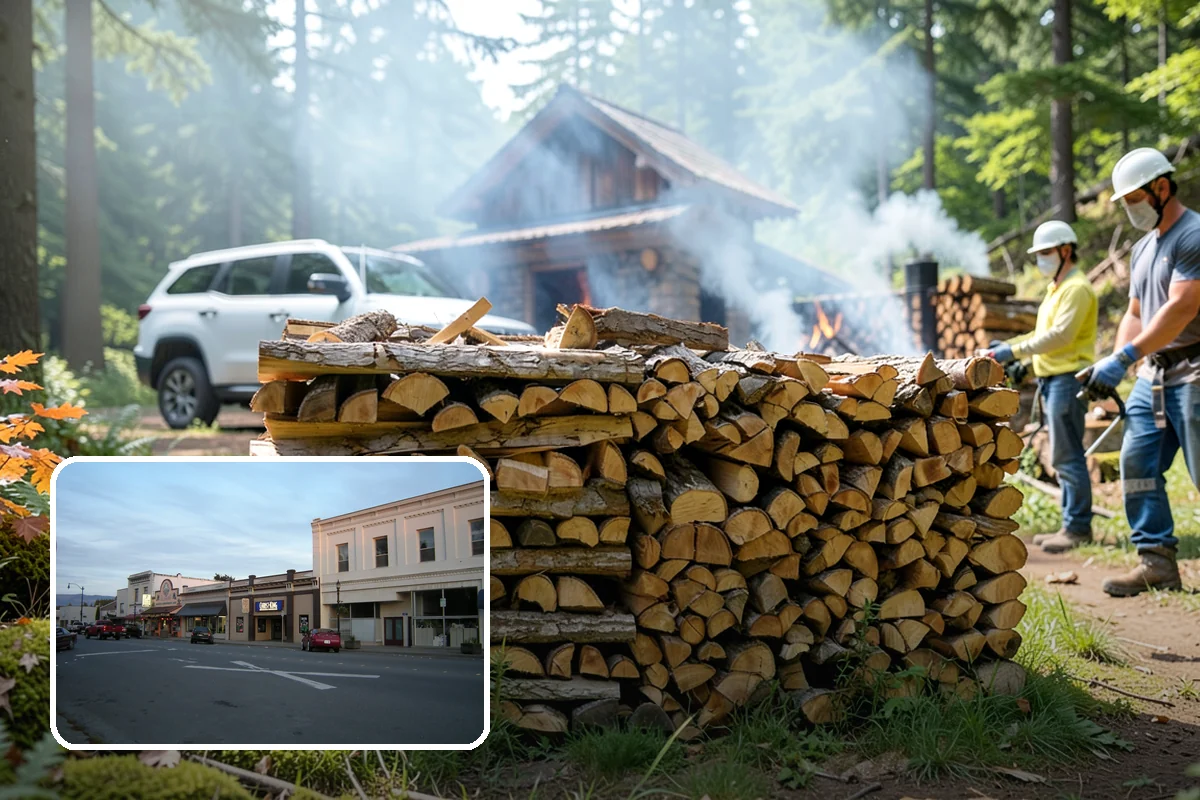 Tree Removal for Firewood in Burlington, Skagit County, WA - Turns removal waste into usable firewood