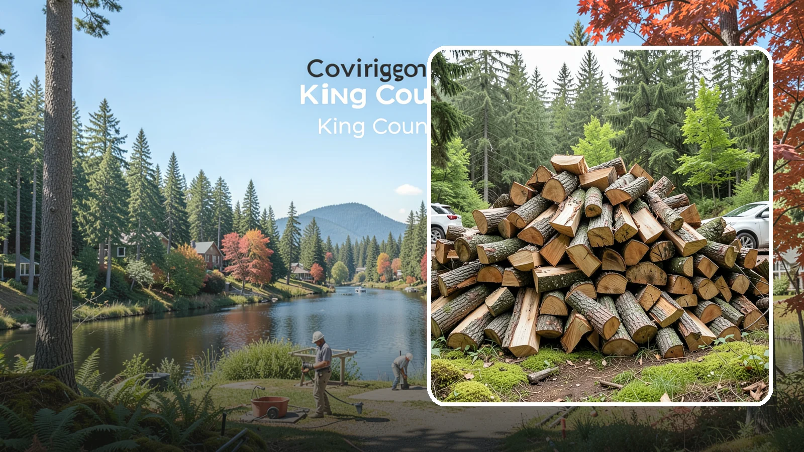 Tree Removal for Firewood in Covington, King County, WA - We remove standing trees and convert the usable wood into firewood for your property.