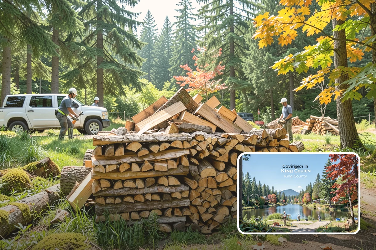 Tree Removal for Firewood in Covington, King County, WA - Turns removal waste into usable firewood