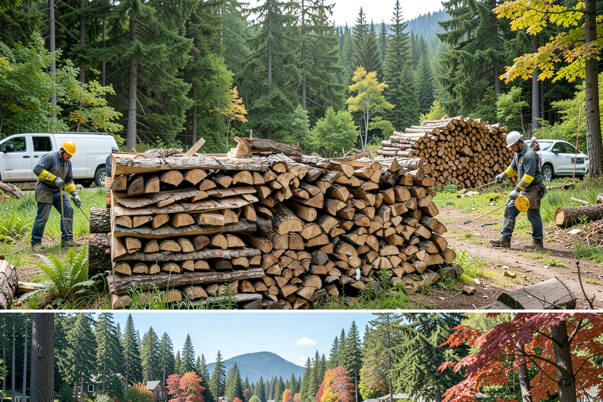 Tree Removal for Firewood in Covington, King County, WA - Removals are common after winter storms and before the wet season, so schedule ahead of stormy months.