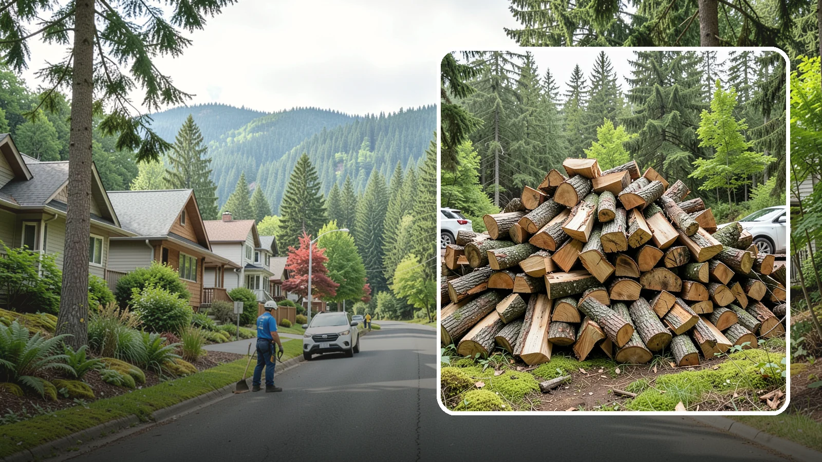 Tree Removal for Firewood in Darrington, WA - We remove standing trees and convert the usable wood into firewood for your property.