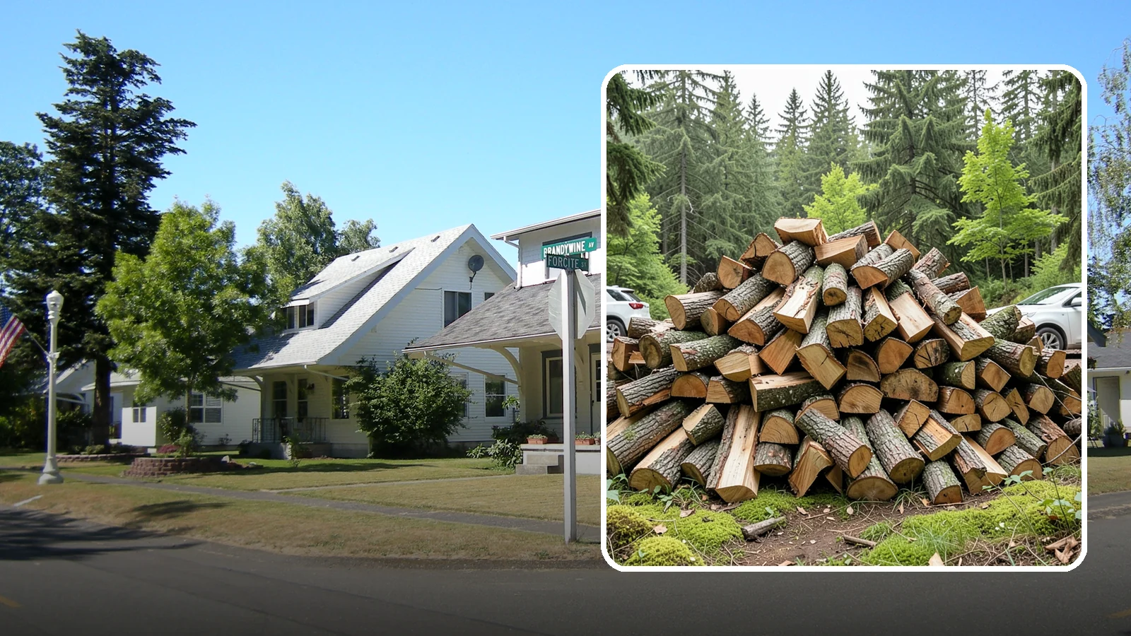 Tree Removal for Firewood in DuPont, Pierce County, WA - We remove standing trees and convert the usable wood into firewood for your property.