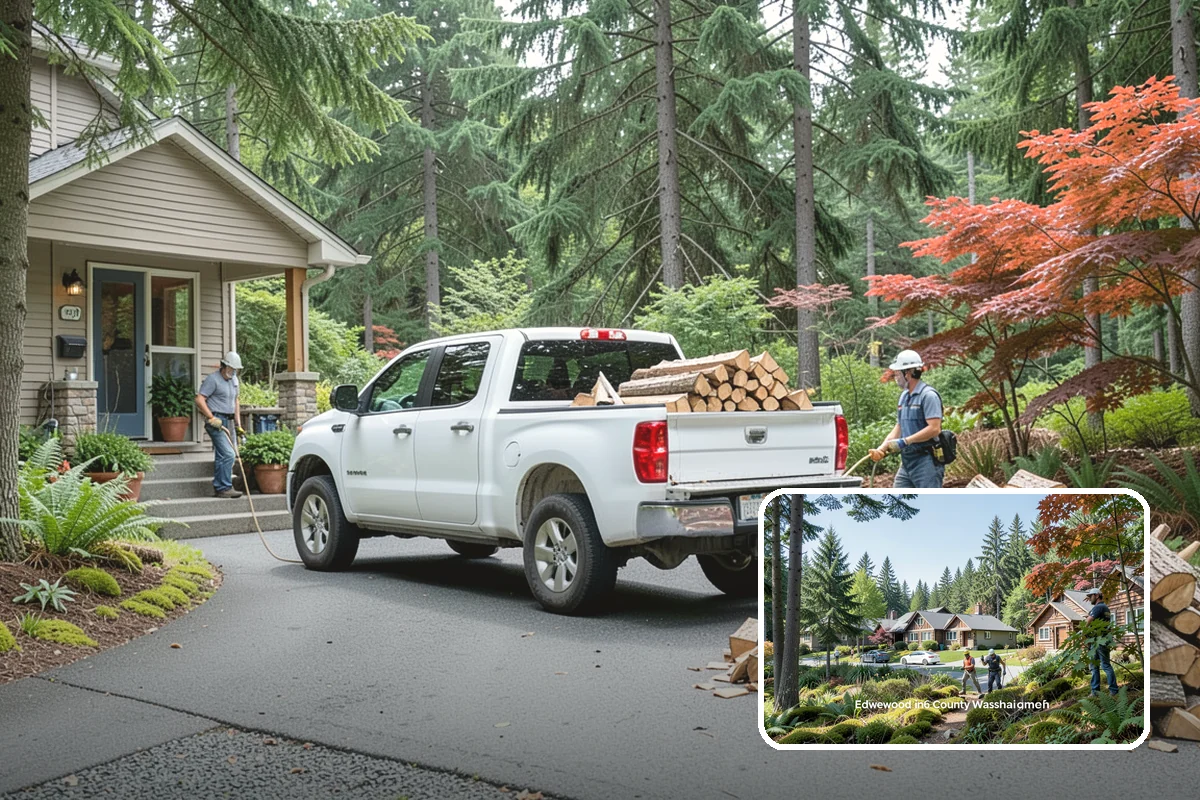 Tree Removal for Firewood in Edgewood, Pierce County, WA - Turns removal waste into usable firewood