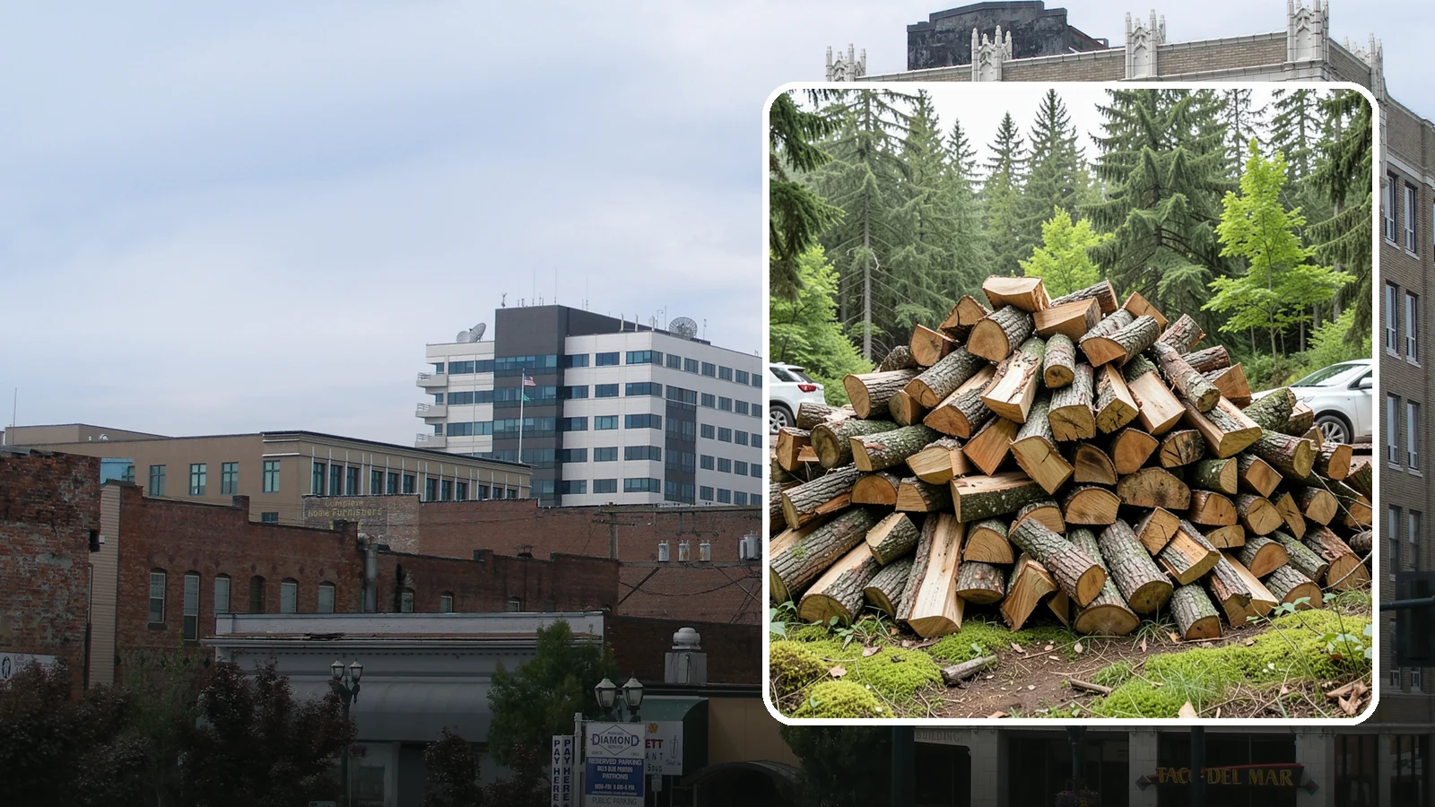 Tree Removal for Firewood in Everett, Snohomish County, WA - We remove standing trees and convert the usable wood into firewood for your property.
