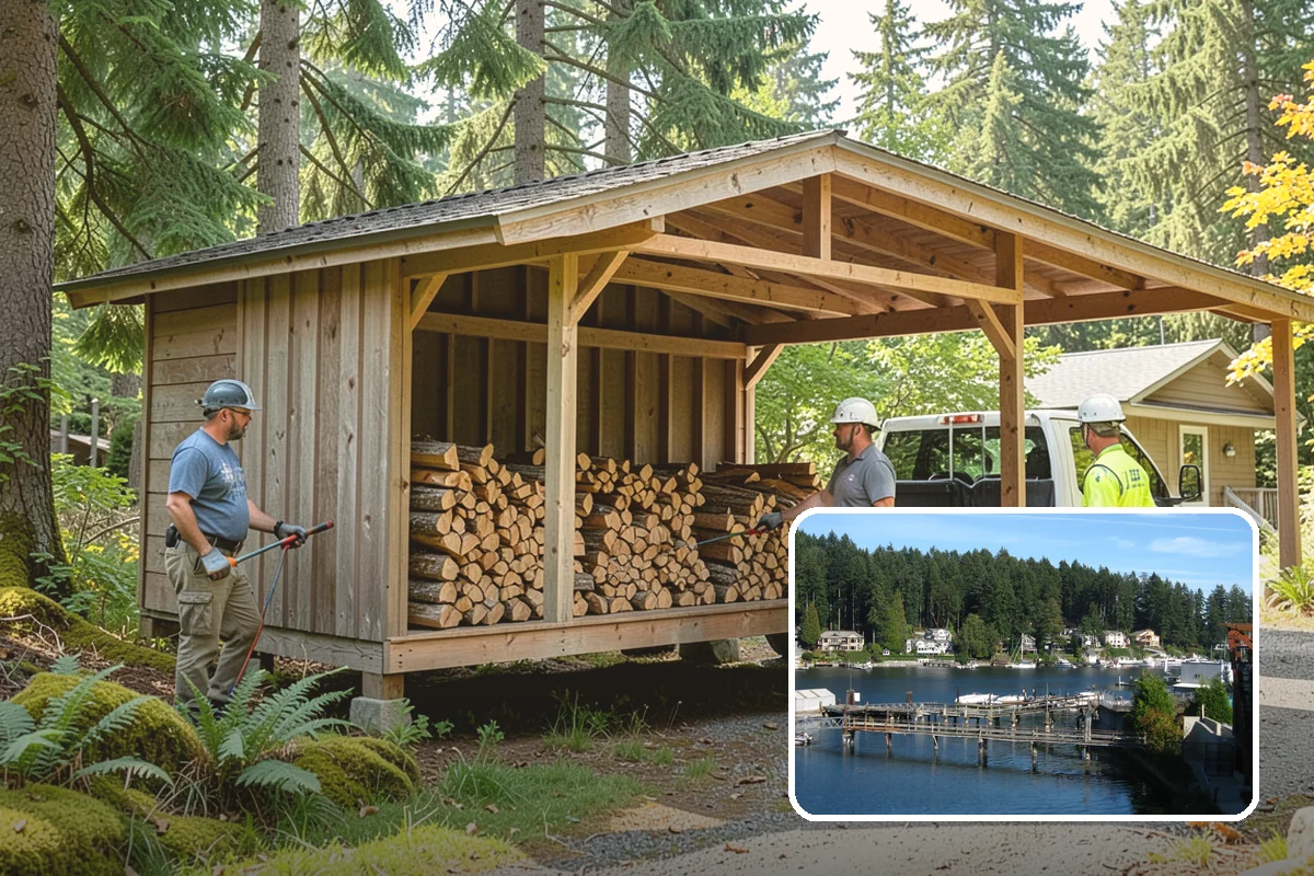 Tree Removal for Firewood in Gig Harbor, Pierce County, WA - Turns removal waste into usable firewood