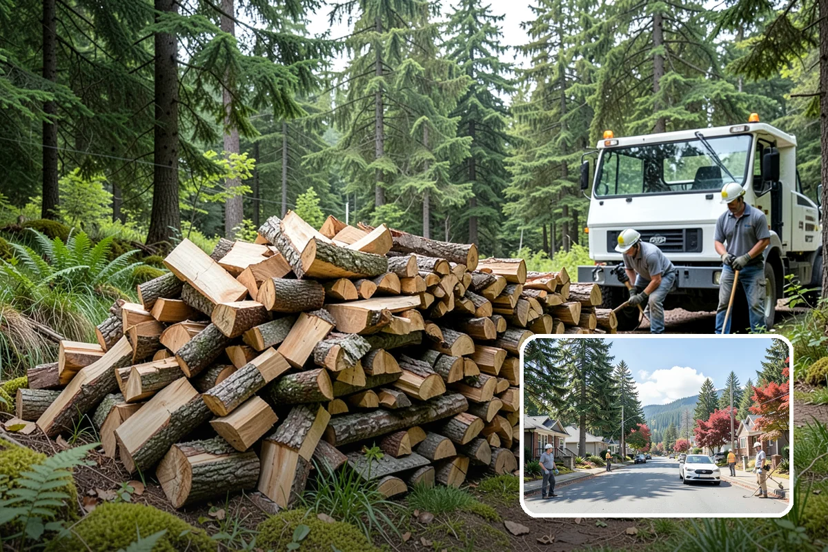 Tree Removal for Firewood in Hunts Point, King County, WA - Turns removal waste into usable firewood