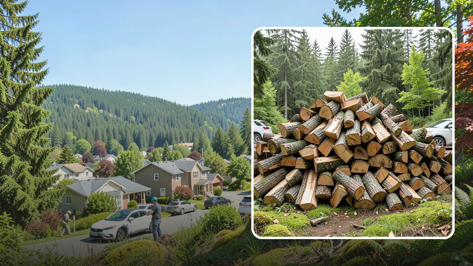 Tree Removal for Firewood in Index, Snohomish County, WA - We remove standing trees and convert the usable wood into firewood for your property.