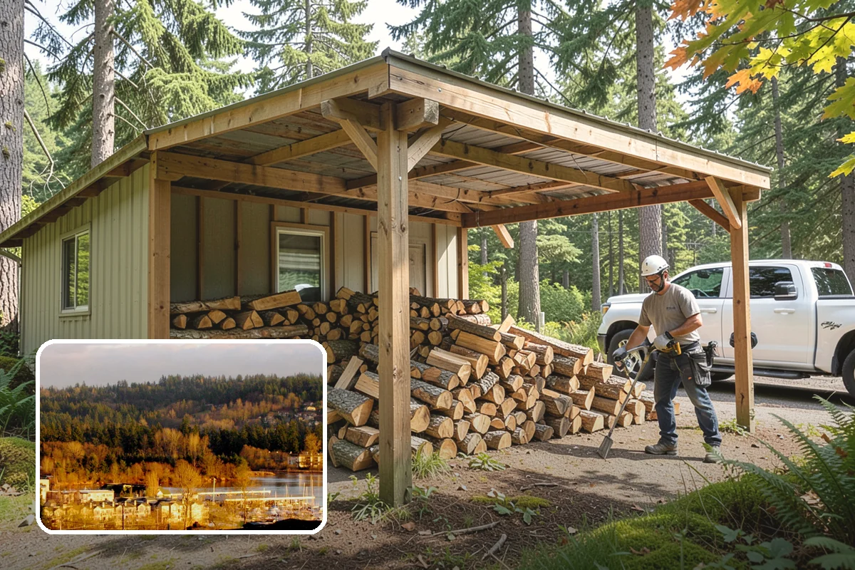 Tree Removal for Firewood in Kenmore, King County, WA - Turns removal waste into usable firewood