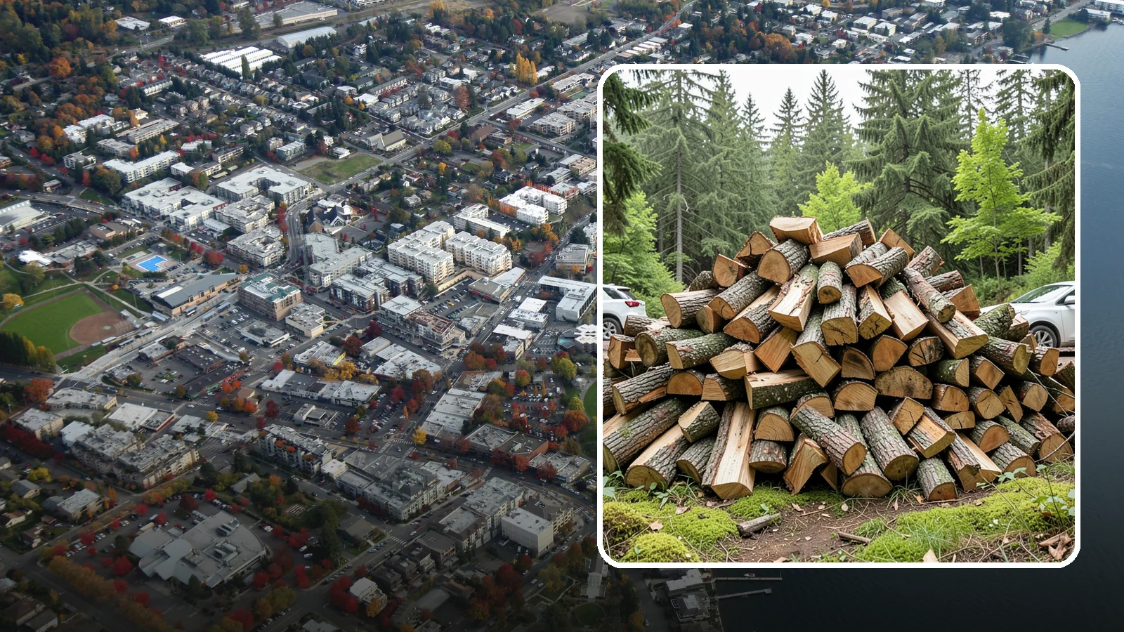 Tree Removal for Firewood in Kirkland, King County, WA - We remove standing trees and convert the usable wood into firewood for your property.