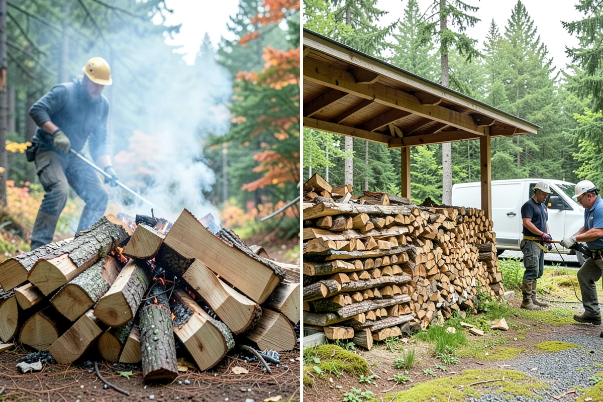 Tree Removal for Firewood in Lake Forest Park, King County, WA - We assess the tree and site access