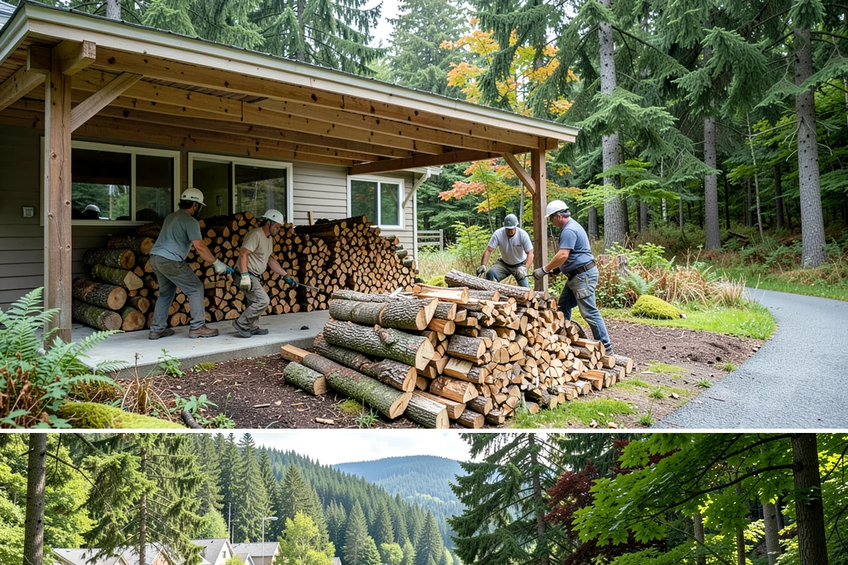 Tree Removal for Firewood in Lake Forest Park, King County, WA - Removals are common after winter storms and before the wet season, so schedule ahead of stormy months.
