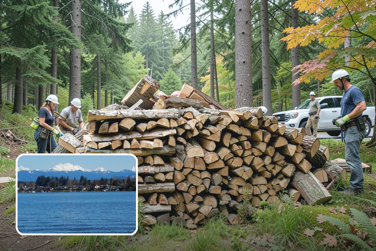 Tree Removal for Firewood in Lake Stevens, Snohomish County, WA - Turns removal waste into usable firewood