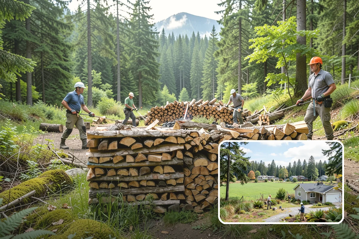 Tree Removal for Firewood in Lyman, Skagit County, WA - Turns removal waste into usable firewood