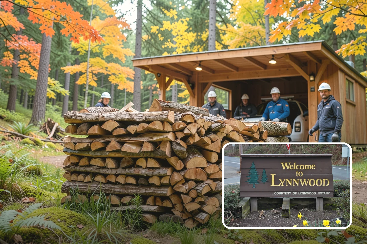 Tree Removal for Firewood in Lynnwood, Snohomish County, WA - Turns removal waste into usable firewood