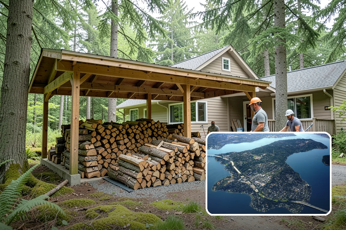Tree Removal for Firewood in Mercer Island, King County, WA - Turns removal waste into usable firewood