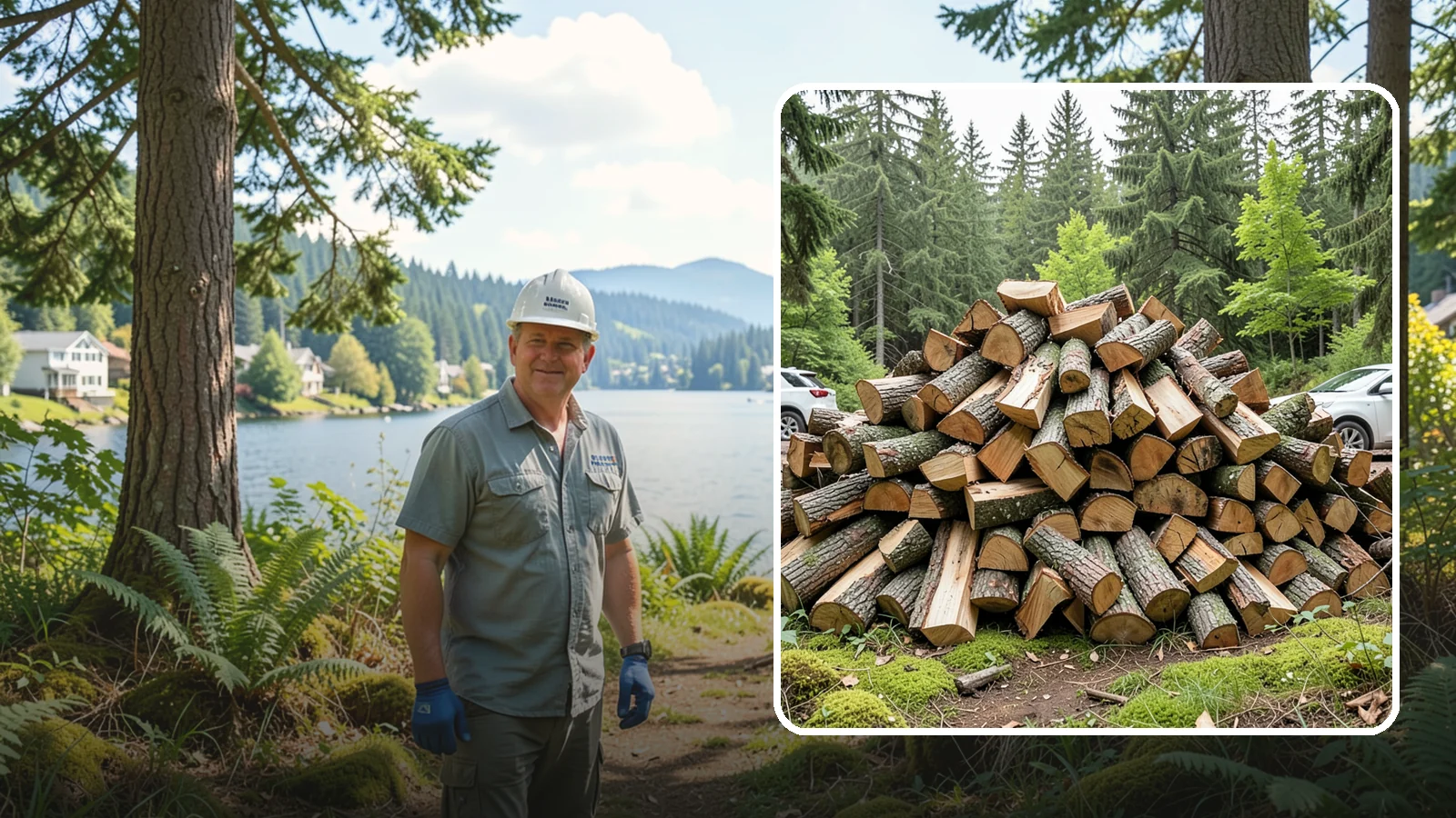 Tree Removal for Firewood in Milton, King County, WA - We remove standing trees and convert the usable wood into firewood for your property.