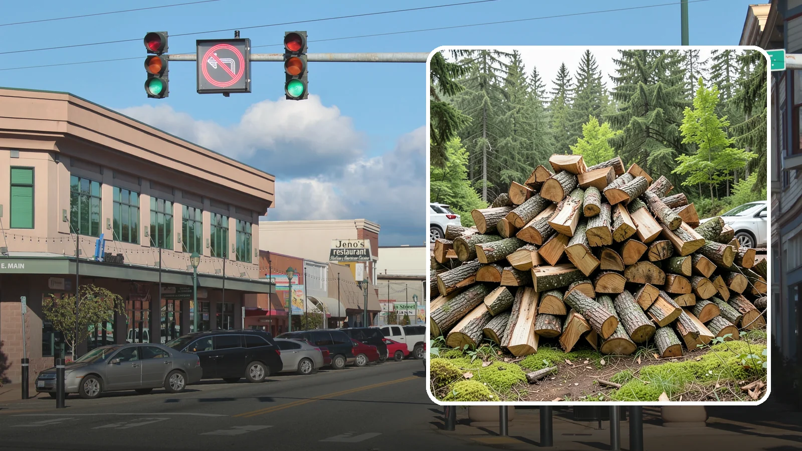 Tree Removal for Firewood in Monroe, Snohomish County, WA - We remove standing trees and convert the usable wood into firewood for your property.