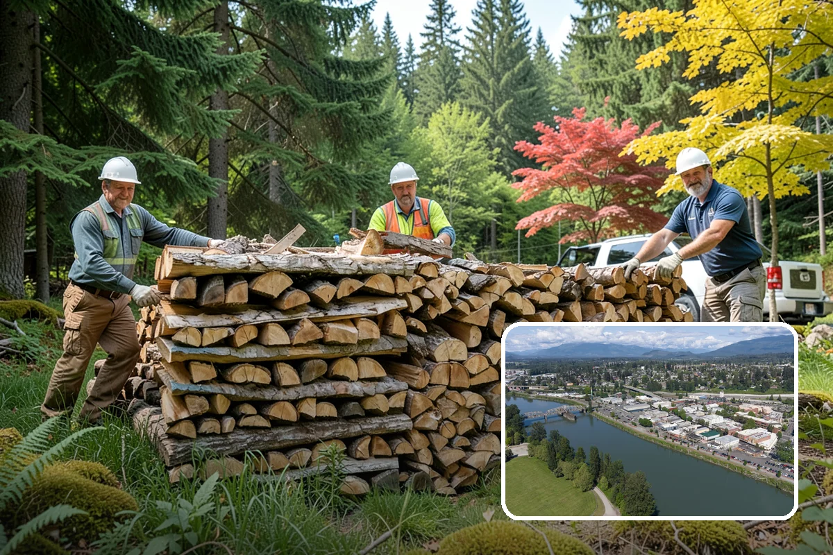 Tree Removal for Firewood in Mount Vernon, WA - Turns removal waste into usable firewood