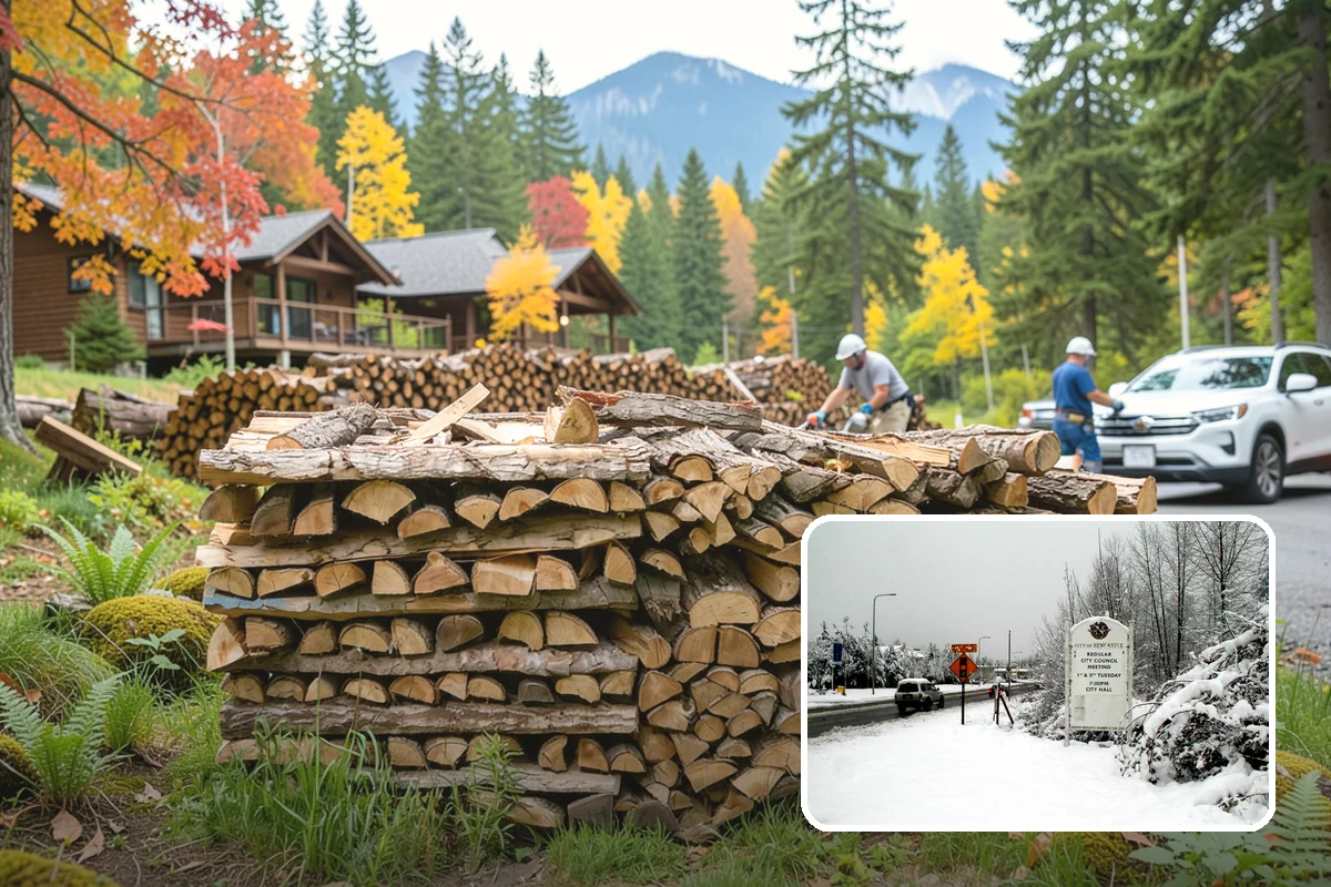 Tree Removal for Firewood in Newcastle, King County, WA - Turns removal waste into usable firewood
