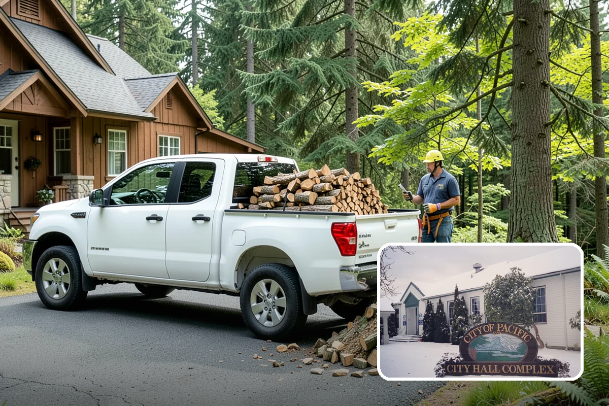 Tree Removal for Firewood in Pacific, King County, WA - Turns removal waste into usable firewood