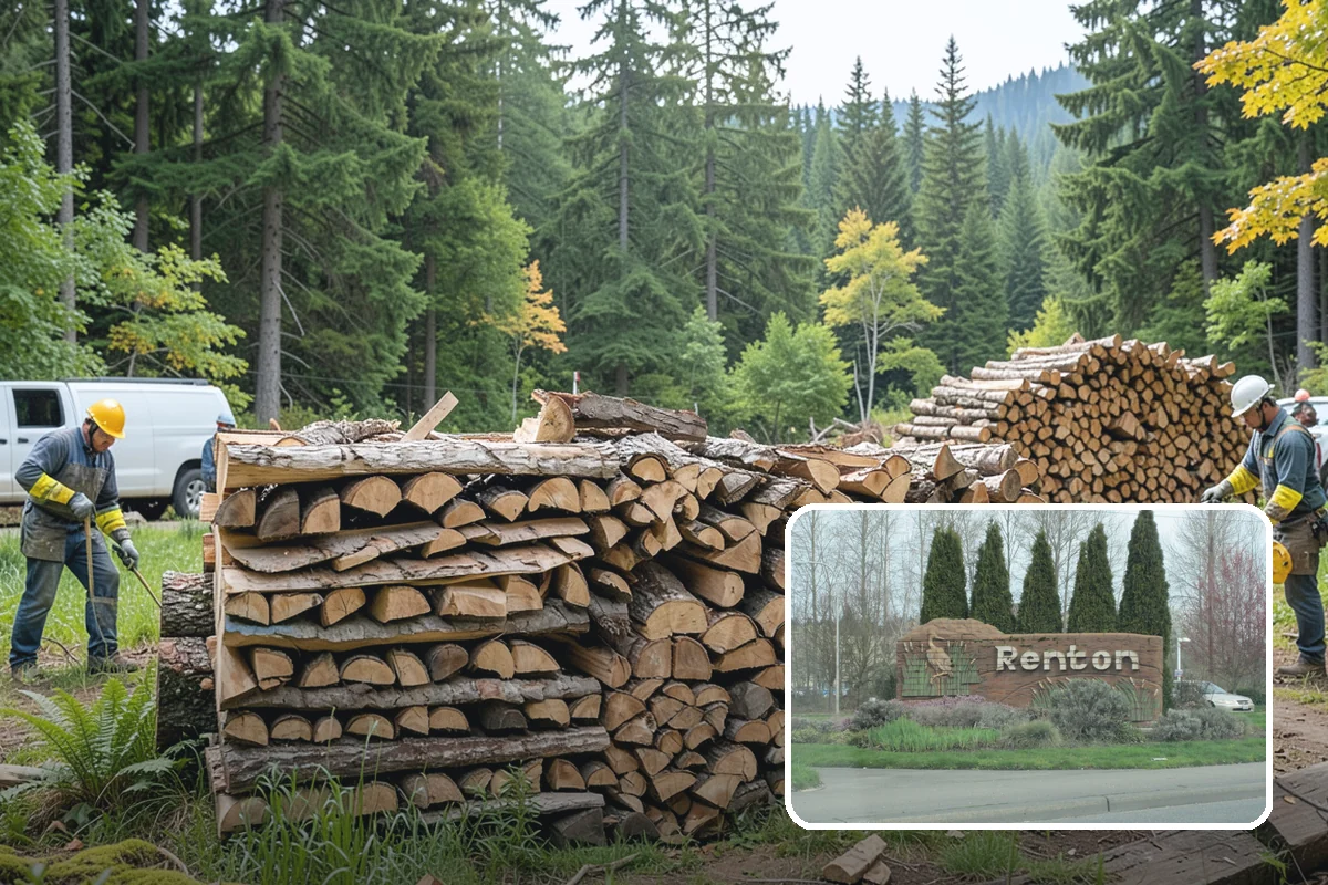 Tree Removal for Firewood in Renton, King County, WA - Turns removal waste into usable firewood