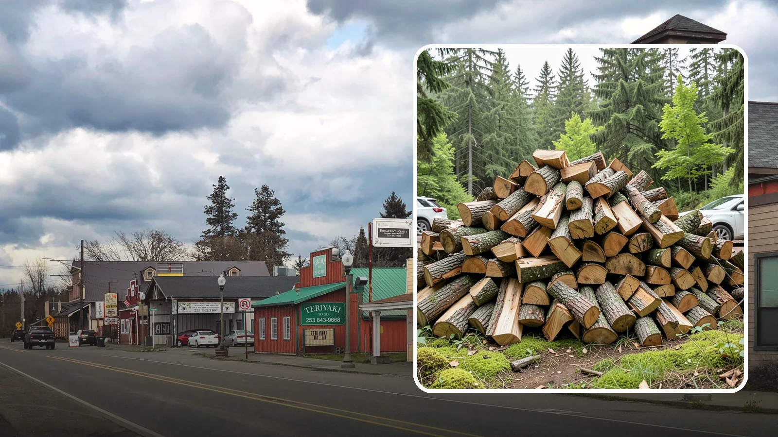 Tree Removal for Firewood in Roy, Pierce County, WA - We remove standing trees and convert the usable wood into firewood for your property.