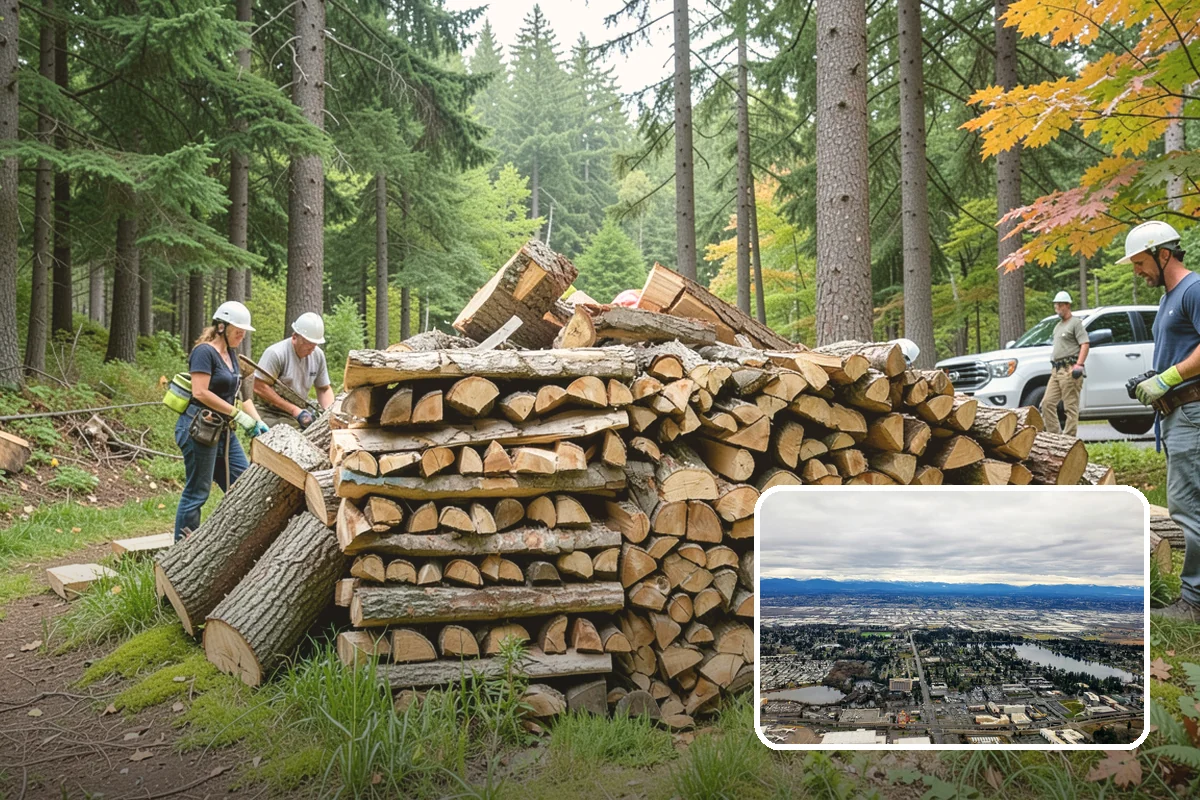 Tree Removal for Firewood in SeaTac, King County, WA - Turns removal waste into usable firewood