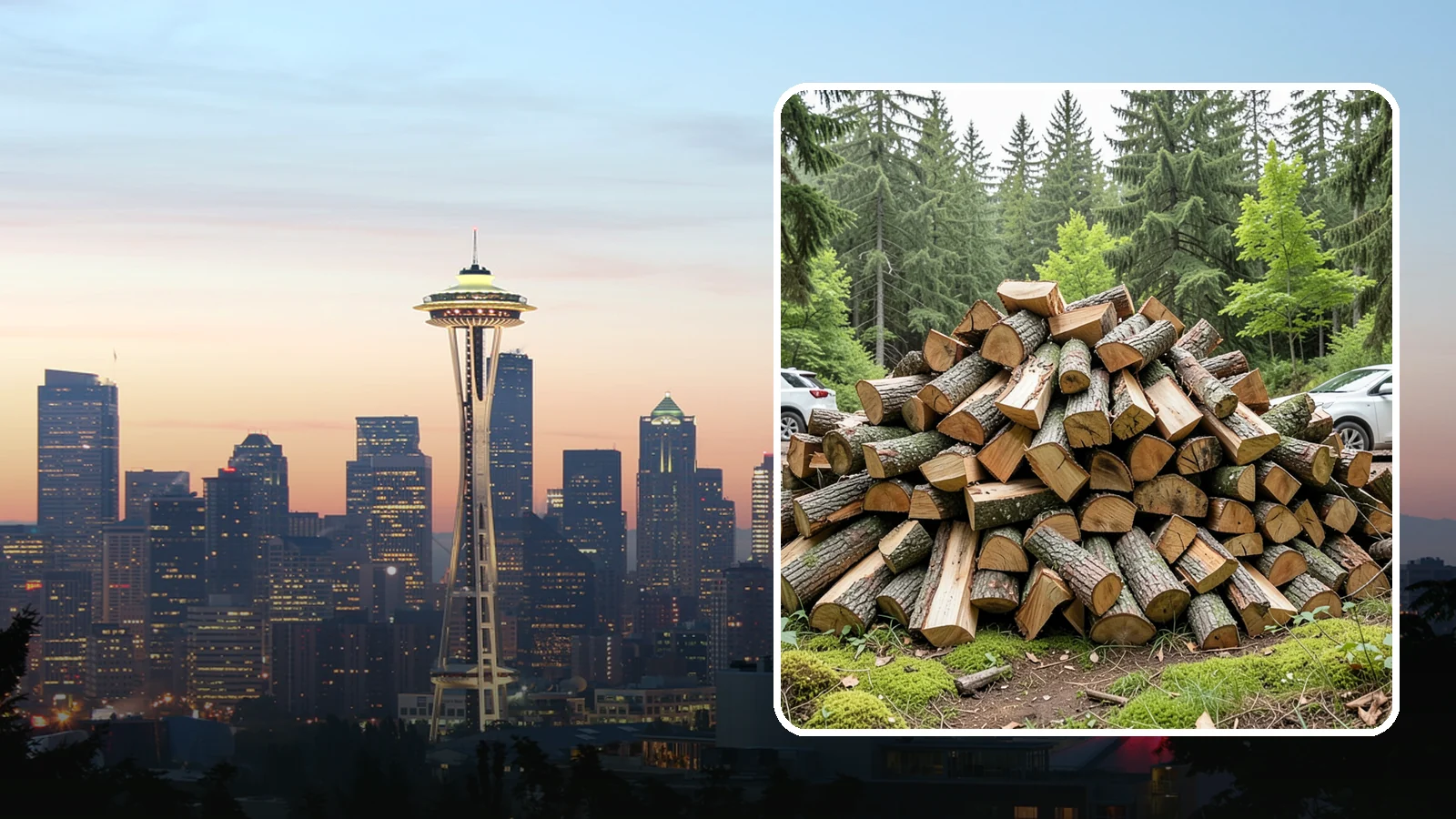 Tree Removal for Firewood in Seattle, King County, WA - We remove standing trees and convert the usable wood into firewood for your property.