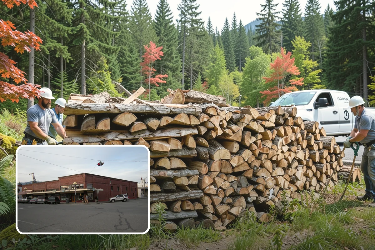 Tree Removal for Firewood in Sedro-Woolley, Skagit County, WA - Turns removal waste into usable firewood