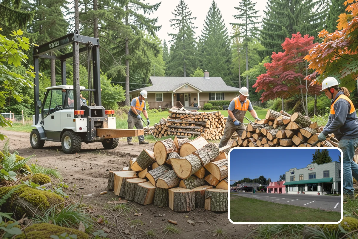 Tree Removal for Firewood in Snoqualmie, King County, WA - Turns removal waste into usable firewood