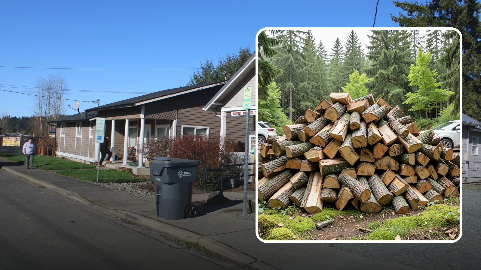 Tree Removal for Firewood in South Prairie, Pierce County, WA - We remove standing trees and convert the usable wood into firewood for your property.
