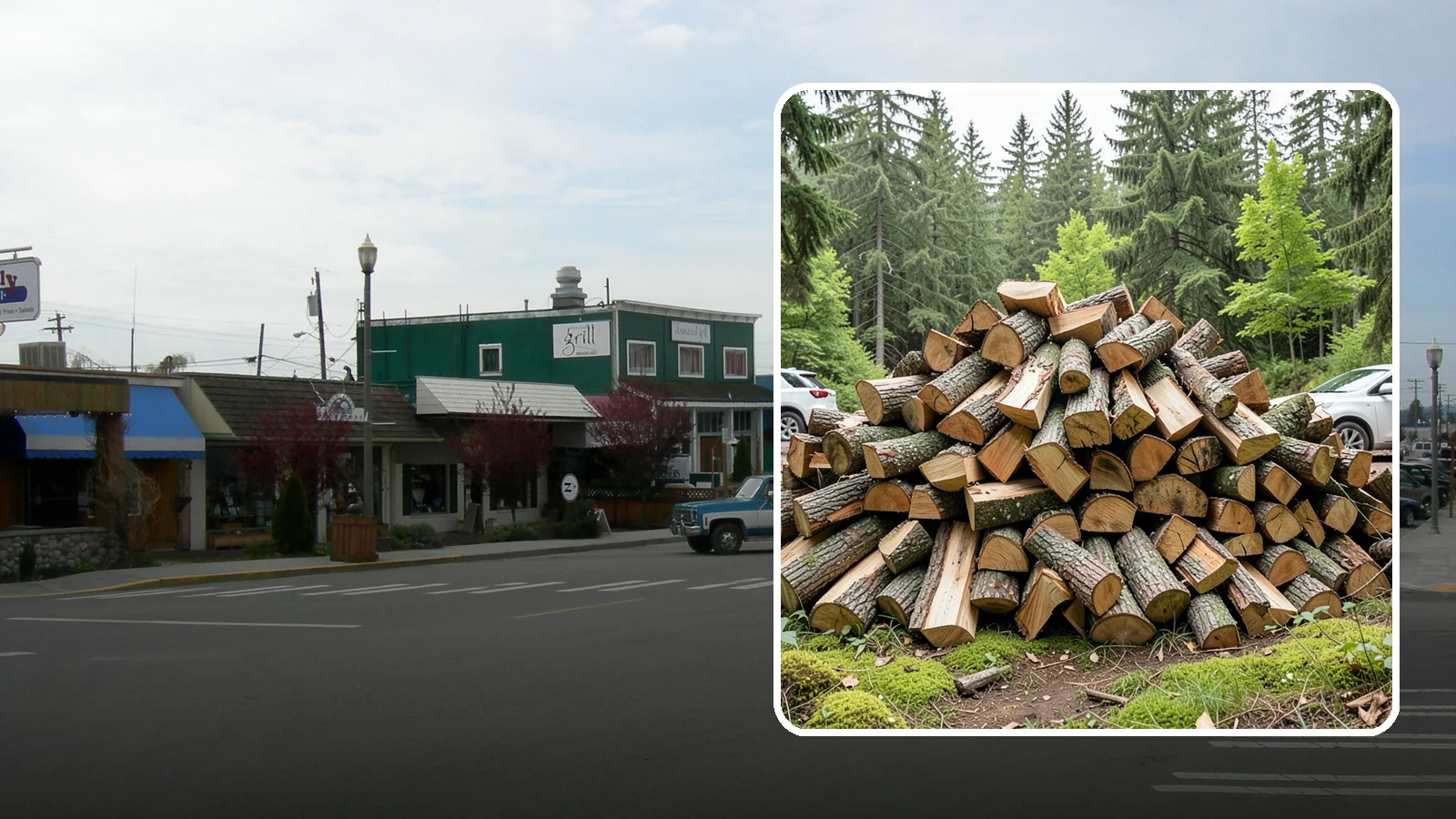 Tree Removal for Firewood in Stanwood, Snohomish County, WA - We remove standing trees and convert the usable wood into firewood for your property.