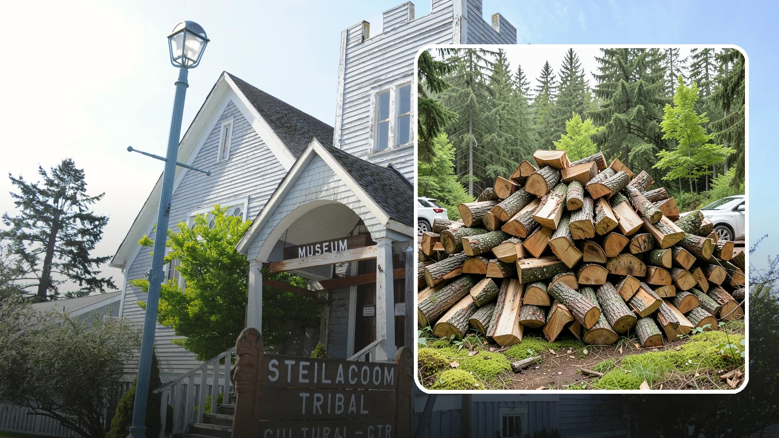 Tree Removal for Firewood in Steilacoom, Pierce County, WA - We remove standing trees and convert the usable wood into firewood for your property.