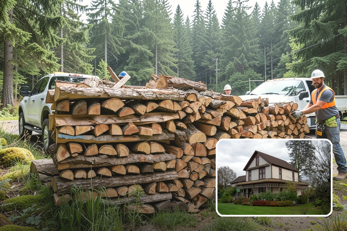 Tree Removal for Firewood in Sumner, Pierce County, WA - Turns removal waste into usable firewood