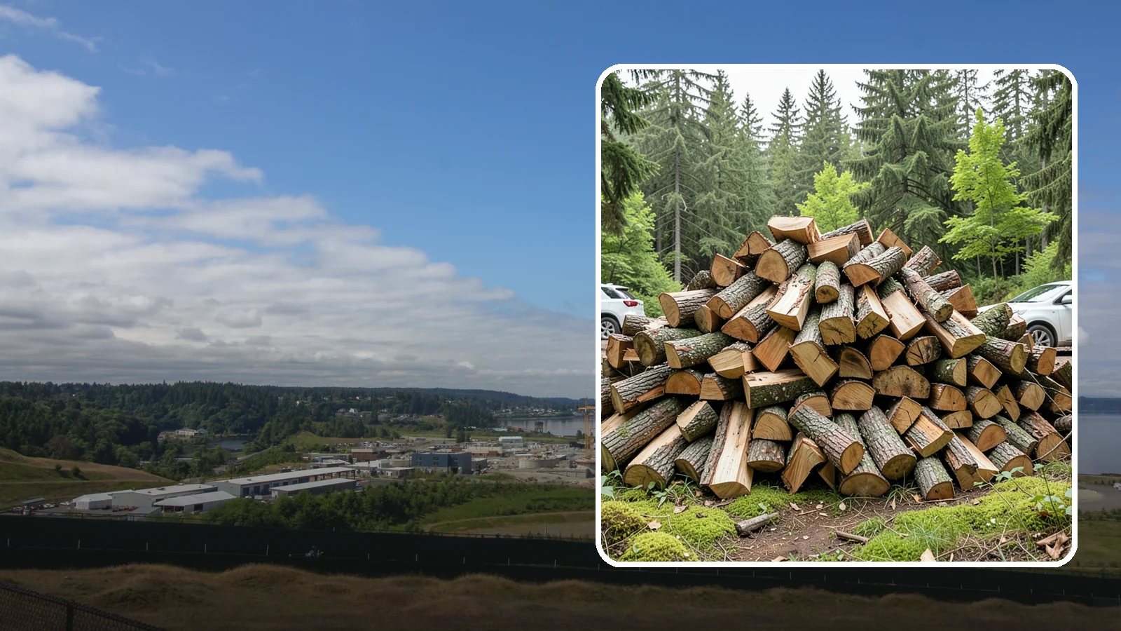 Tree Removal for Firewood in University Place, Pierce County, WA - We remove standing trees and convert the usable wood into firewood for your property.