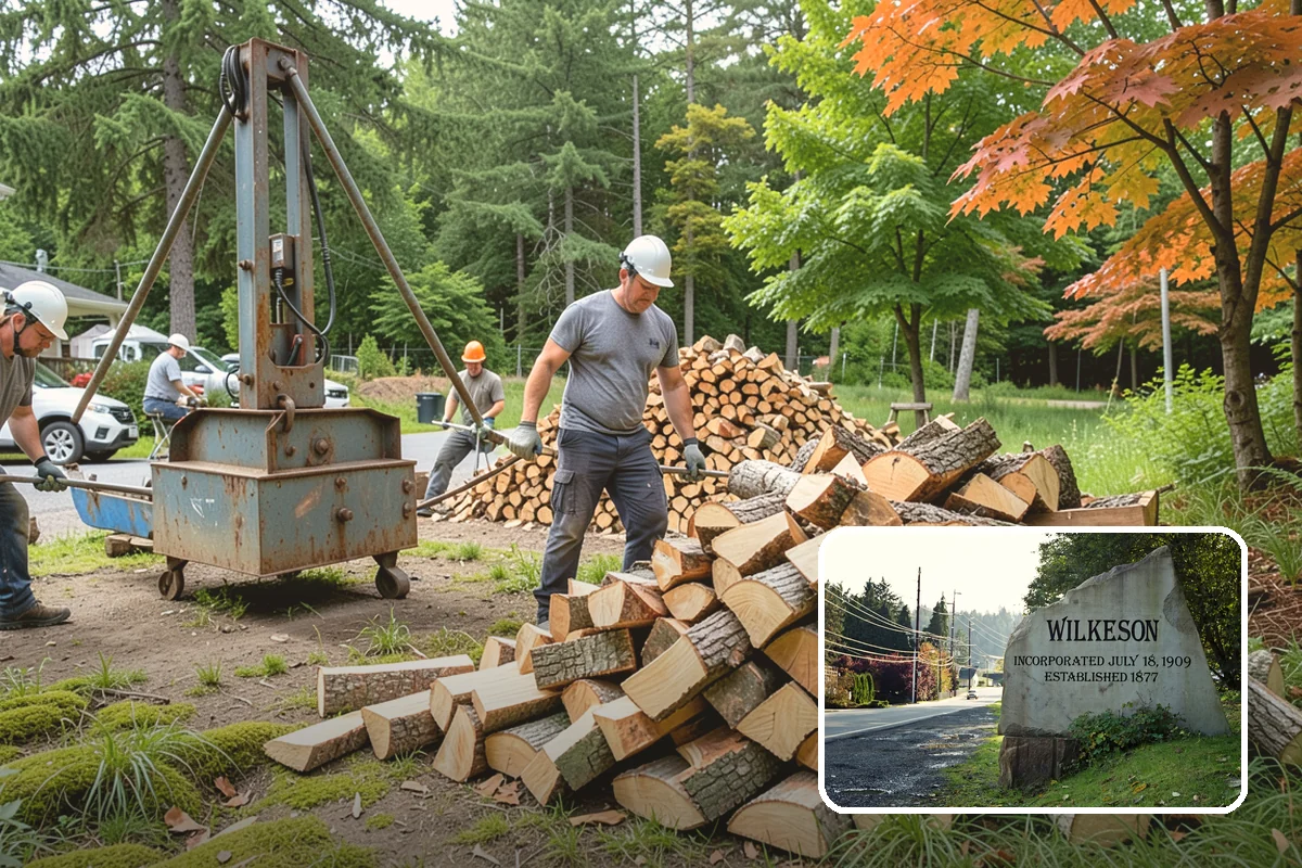 Tree Removal for Firewood in Wilkeson, Pierce County, WA - Turns removal waste into usable firewood